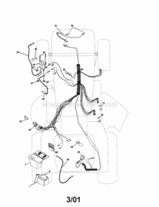 Page A Diagram and Parts List for 917250430  Craftsman Lawn Tractor