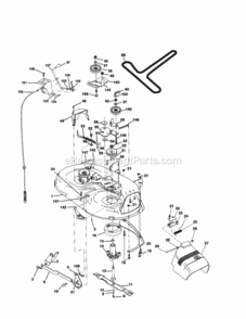 Page H Diagram and Parts List for 917250430  Craftsman Lawn Tractor