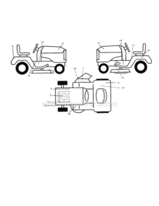 Page G Diagram and Parts List for 917250431  Craftsman Lawn Tractor