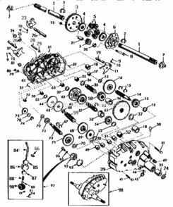 Part Location Diagram of 139535 Craftsman Transaxle
