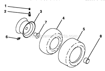 Page B Diagram and Parts List for 917250480  Craftsman Lawn Tractor