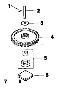 Part Location Diagram of 5239309 Craftsman Rotor Set