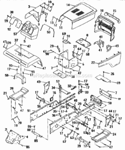 Page D Diagram and Parts List for 917250480  Craftsman Lawn Tractor