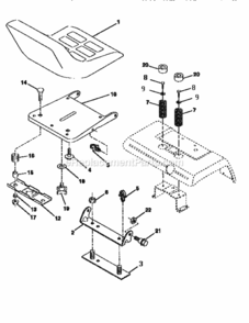 Page F Diagram and Parts List for 917250481  Craftsman Lawn Tractor