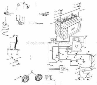 Page C Diagram and Parts List for 91725051  Craftsman Lawn Tractor