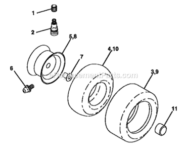 Page H Diagram and Parts List for 917250520  Craftsman Lawn Tractor