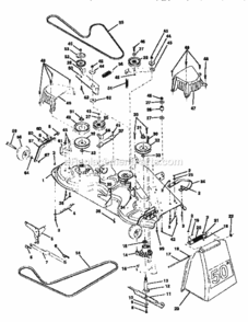 Page J Diagram and Parts List for 917250540  Craftsman Lawn Tractor