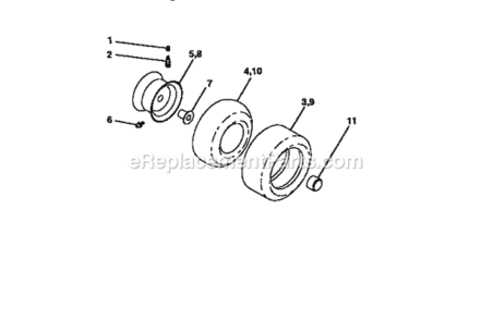 Page B Diagram and Parts List for 917250540  Craftsman Lawn Tractor