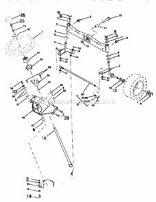 Page F Diagram and Parts List for 917250540  Craftsman Lawn Tractor