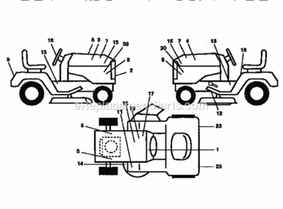 Page A Diagram and Parts List for 917250541  Craftsman Lawn Tractor