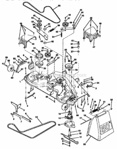Page J Diagram and Parts List for 917250541  Craftsman Lawn Tractor