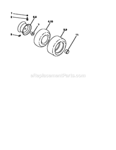 Page B Diagram and Parts List for 917250541  Craftsman Lawn Tractor