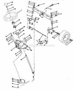 Page F Diagram and Parts List for 917250541  Craftsman Lawn Tractor