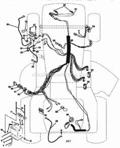 Page A Diagram and Parts List for 917250571  Craftsman Lawn Tractor