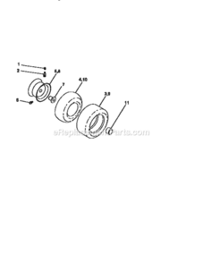 Page J Diagram and Parts List for 917250571  Craftsman Lawn Tractor