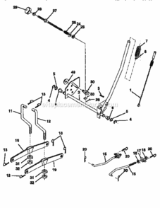 Page F Diagram and Parts List for 917250571  Craftsman Lawn Tractor