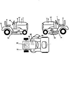 Page I Diagram and Parts List for 917250571  Craftsman Lawn Tractor