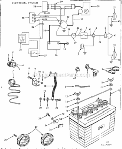 Page C Diagram and Parts List for 91725060  Craftsman Lawn Tractor