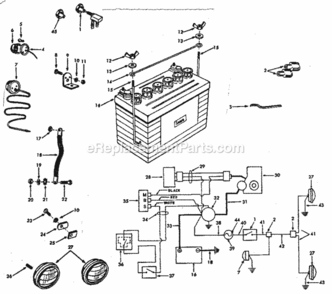 Page C Diagram and Parts List for 91725061  Craftsman Lawn Tractor