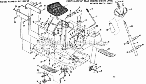 Part Location Diagram of 74855 Generac Radiator Hose