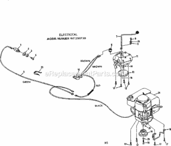 Part Location Diagram of 74536 Craftsman Shift Lever