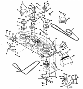 Page J Diagram and Parts List for 917250781  Craftsman Lawn Tractor