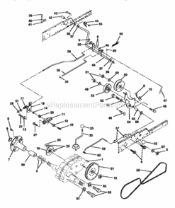 Page C Diagram and Parts List for 917250790  Craftsman Lawn Tractor