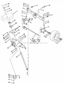 Page D Diagram and Parts List for 917250790  Craftsman Lawn Tractor