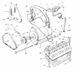 Page C Diagram and Parts List for 91725081  Craftsman Lawn Tractor