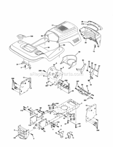 Part Location Diagram of 583713201 Craftsman Fender.Stl.W