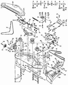 Page F Diagram and Parts List for 917250910  Craftsman Lawn Tractor