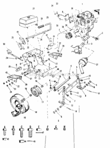 Page A Diagram and Parts List for 91725092  Craftsman Lawn Tractor