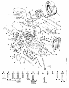 Page B Diagram and Parts List for 91725092  Craftsman Lawn Tractor