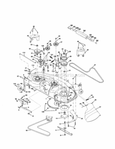 Part Location Diagram of 184952 Craftsman Deck Housing