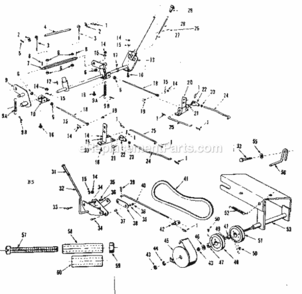 Page B Diagram and Parts List for 917251042  Craftsman Lawn Mower