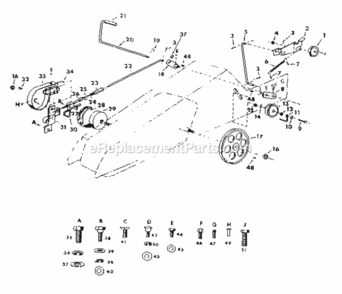 Page C Diagram and Parts List for 91725110  Craftsman Lawn Tractor