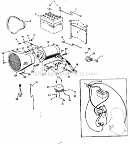 Page D Diagram and Parts List for 91725110  Craftsman Lawn Tractor