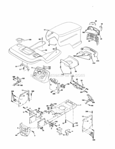 Page B Diagram and Parts List for 917251120  Craftsman Lawn Tractor