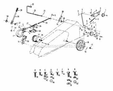 Page C Diagram and Parts List for 91725121  Craftsman Lawn Tractor