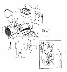 Page D Diagram and Parts List for 91725121  Craftsman Lawn Tractor