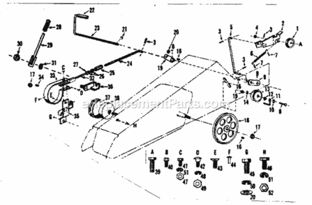 Page B Diagram and Parts List for 91725131  Craftsman Lawn Tractor