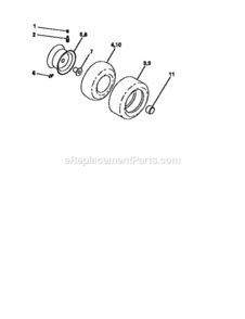Page G Diagram and Parts List for 917251360  Craftsman Lawn Tractor