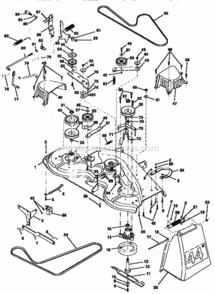 Page I Diagram and Parts List for 917251470  Craftsman Lawn Tractor