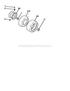 Page H Diagram and Parts List for 917251471  Craftsman Lawn Tractor