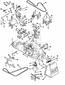 Page J Diagram and Parts List for 917251472  Craftsman Lawn Tractor
