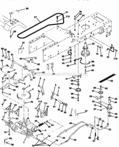 Page C Diagram and Parts List for 917251472  Craftsman Lawn Tractor
