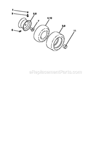 Page H Diagram and Parts List for 917251472  Craftsman Lawn Tractor