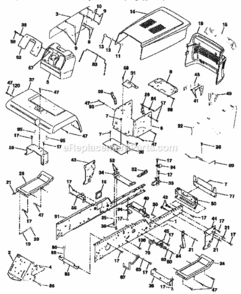 Page B Diagram and Parts List for 917251480  Craftsman Lawn Tractor