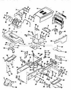 Page B Diagram and Parts List for 917251481  Craftsman Lawn Tractor