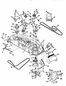 Page J Diagram and Parts List for 917251482  Craftsman Lawn Tractor